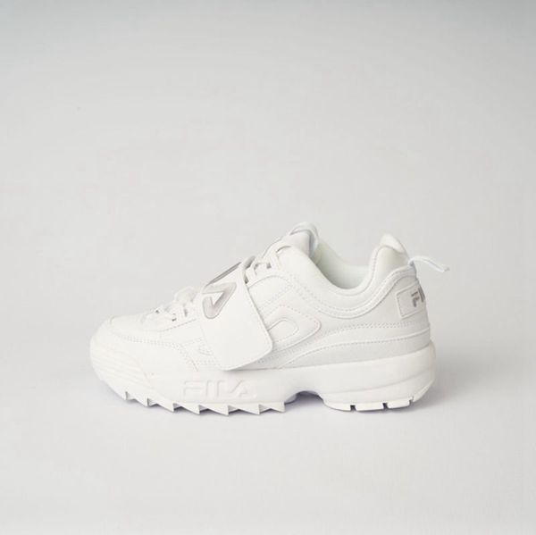 Tênis Fila Mulher Branco/Metal Prateadas/Branco - Fila Disruptor 2 Applique Outlet Portugal,GSRY-209